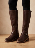 Manon | Bottes Hautes Cuir Boucle Cavalière