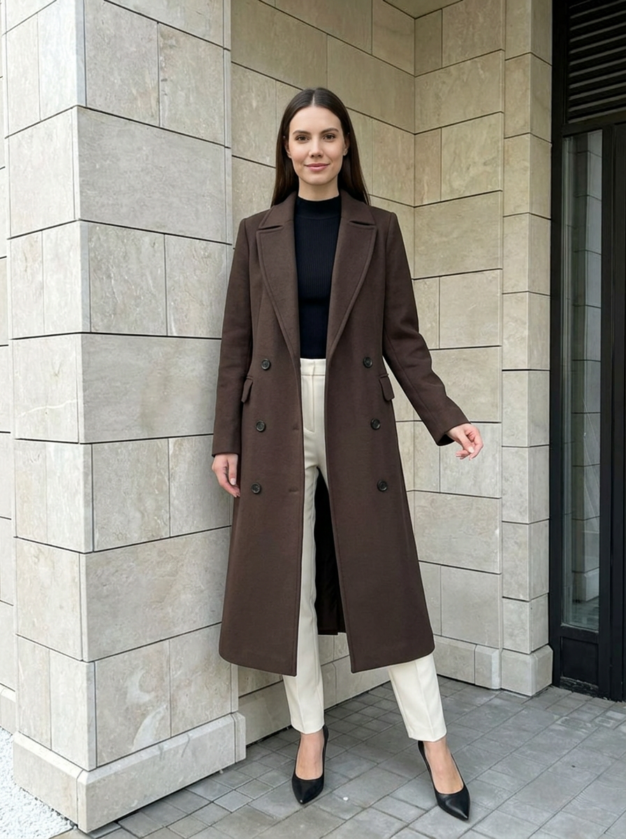 Elvire | Manteau Long Croisé