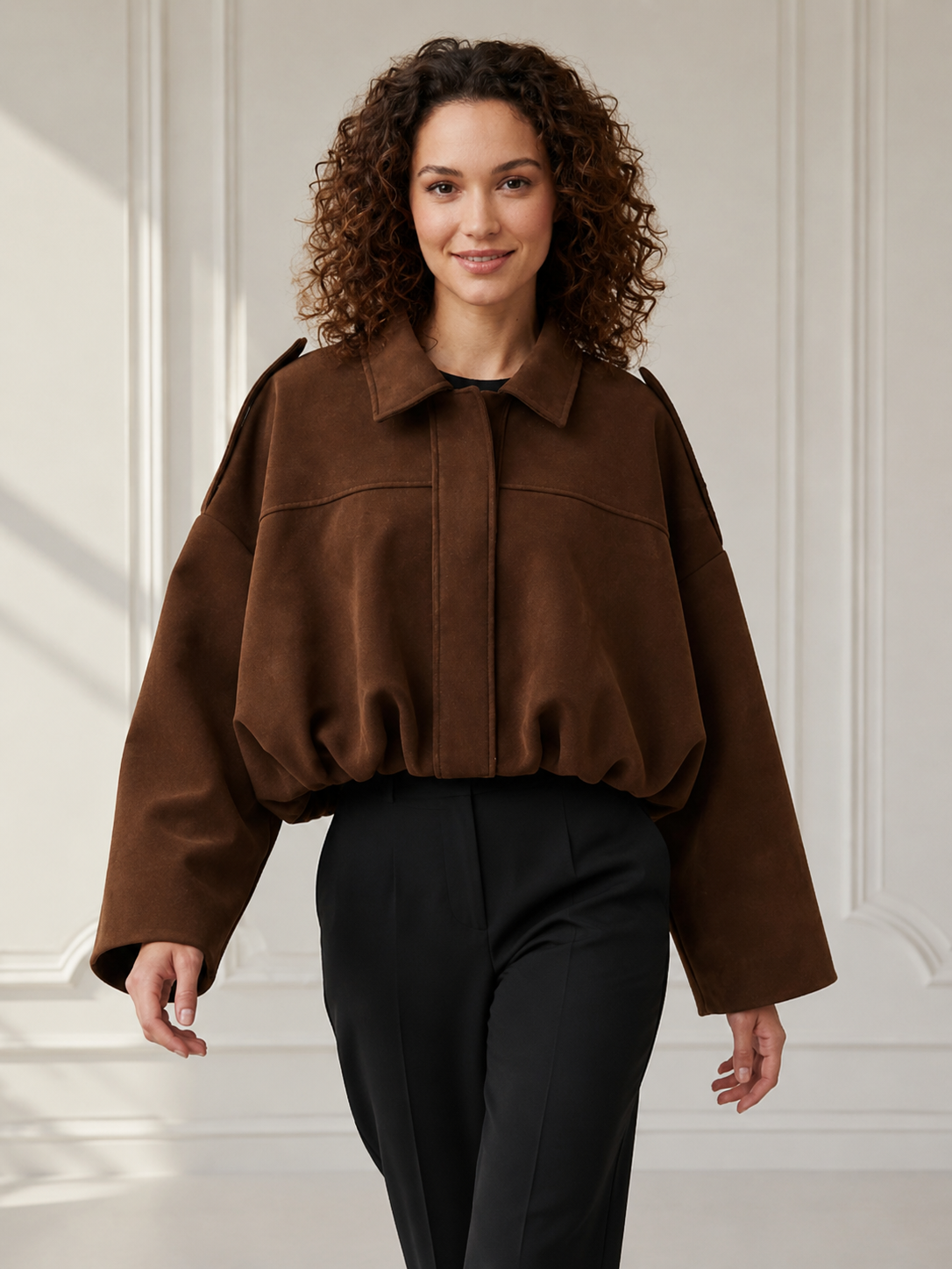 Elara | Veste Oversize À Col Classique