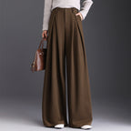 Charlotte | Pantalon Large Taille Haute Plis