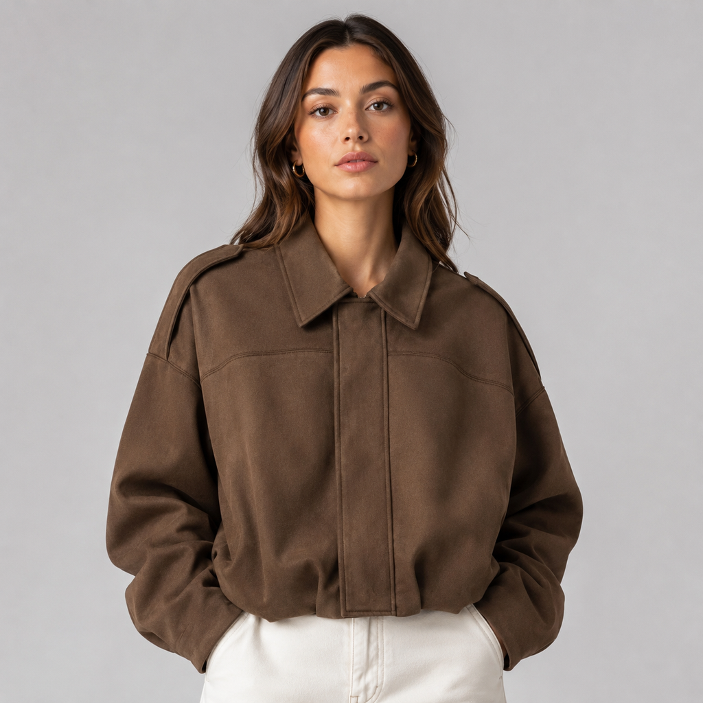 Arielle | Veste Bomber Suédine