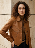 Maëlle | Veste Courte En Cuir
