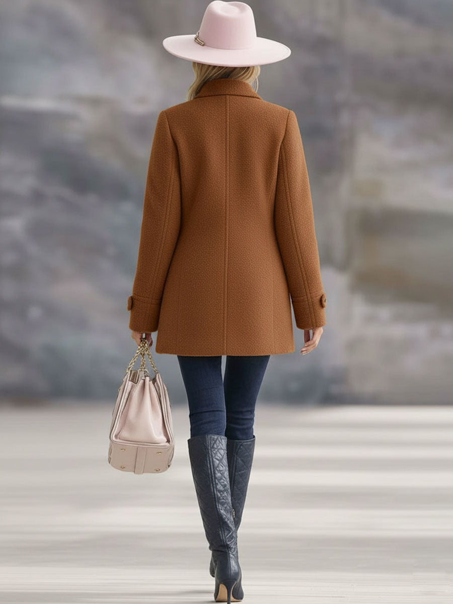 Céleste | Veste Polaire Zippée Ajustée Effet Peluche
