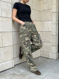 Sélène | Pantalon Barrel Camouflage