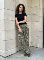 Sélène | Pantalon Barrel Camouflage