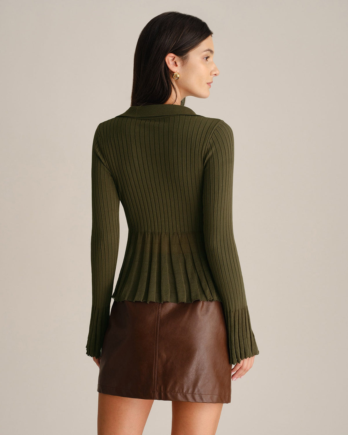 Salomé | Cardigan Col Chemise Manches Cloche