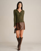 Salomé | Cardigan Col Chemise Manches Cloche