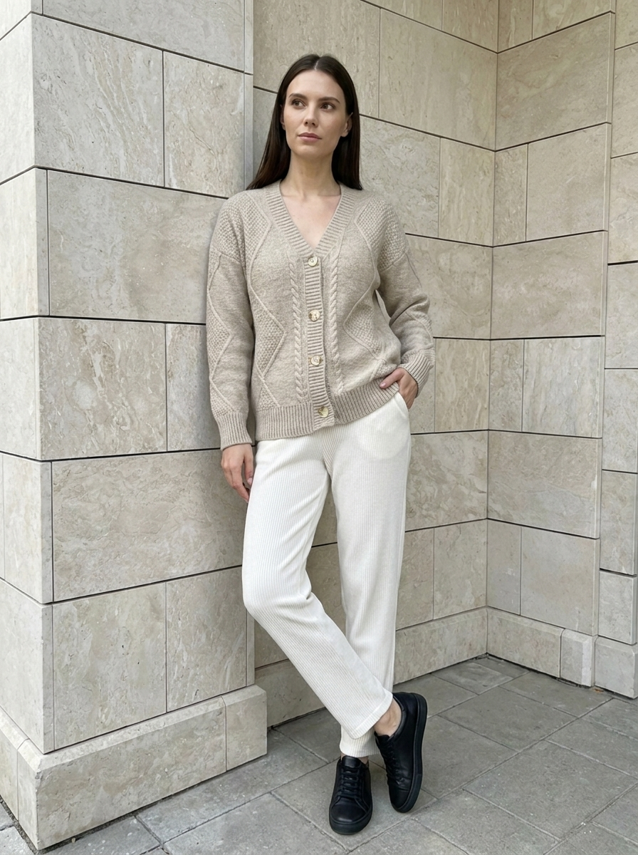 Aurélie | Cardigan En Maille Boutonné