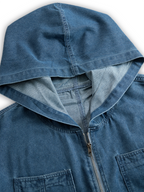 Maëlys | Combinaison Denim Capuche