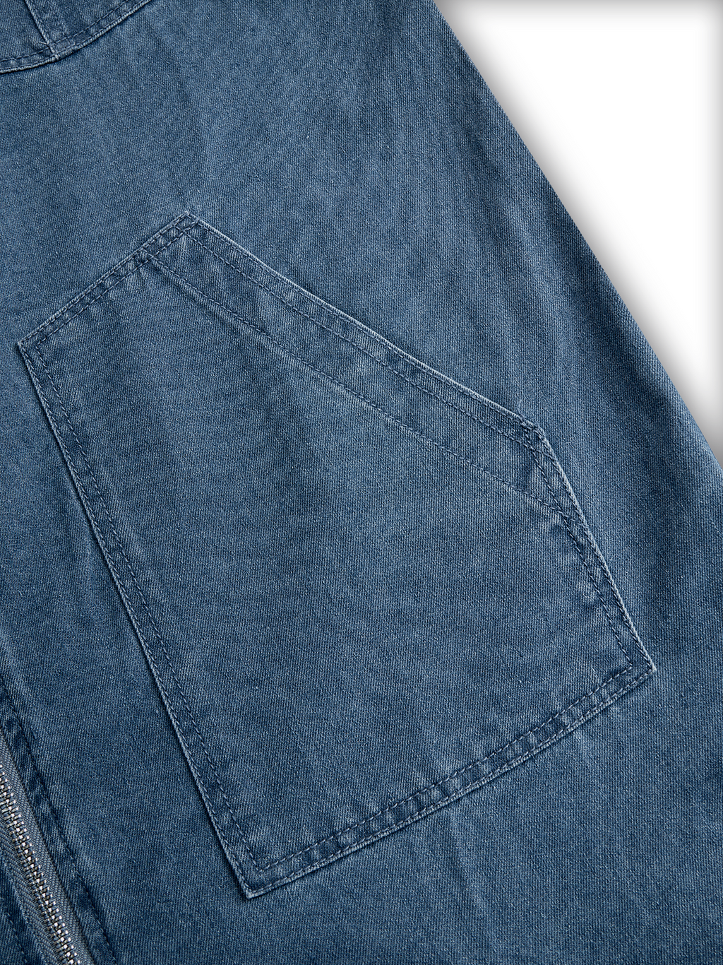 Maëlys | Combinaison Denim Capuche