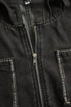 Maëlys | Combinaison Denim Capuche