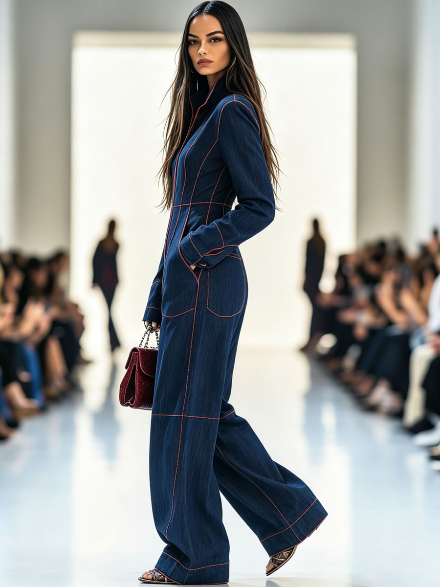 Solène | Combinaison Denim Femme