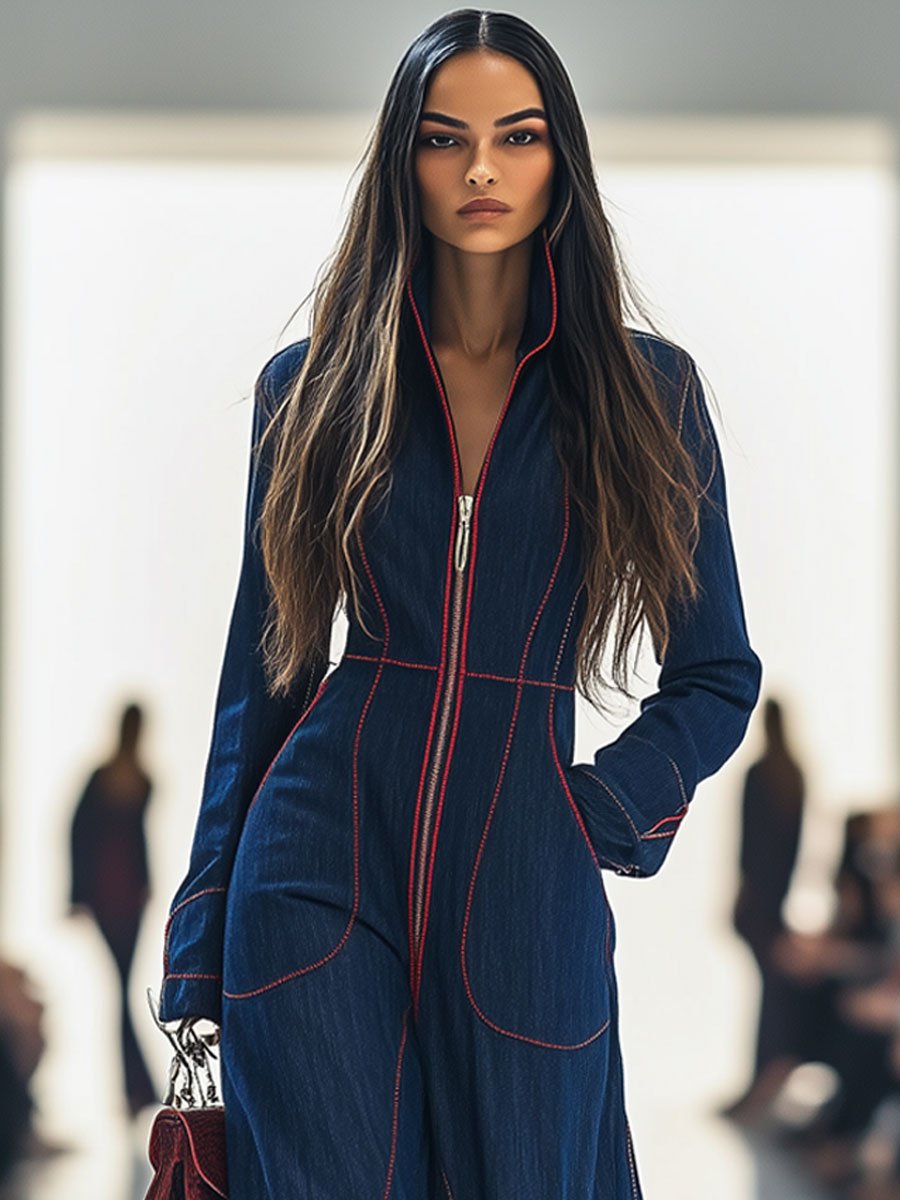 Solène | Combinaison Denim Femme