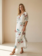 Elvara | Robe Maxi À Imprimé Floral Et Coupe Ample