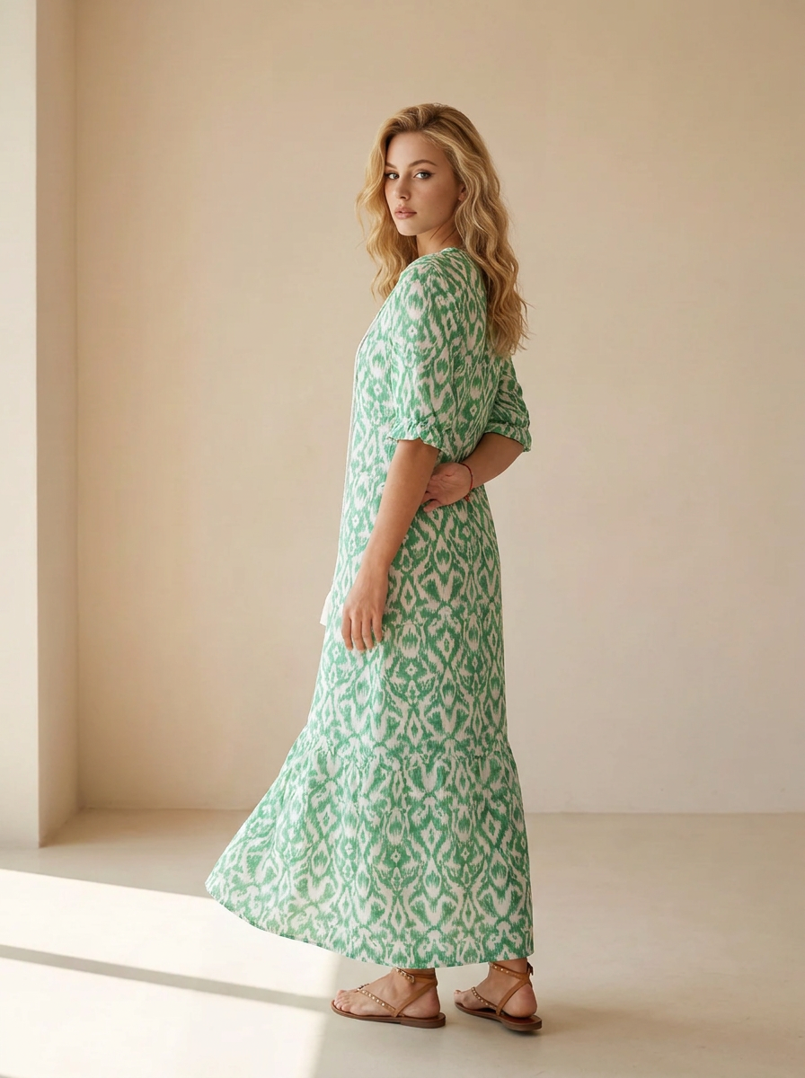Elvara | Robe Maxi À Imprimé Floral Et Coupe Ample