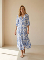 Elvara | Robe Maxi À Imprimé Floral Et Coupe Ample