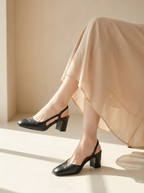 Viviana | Escarpins Slingback En Cuir
