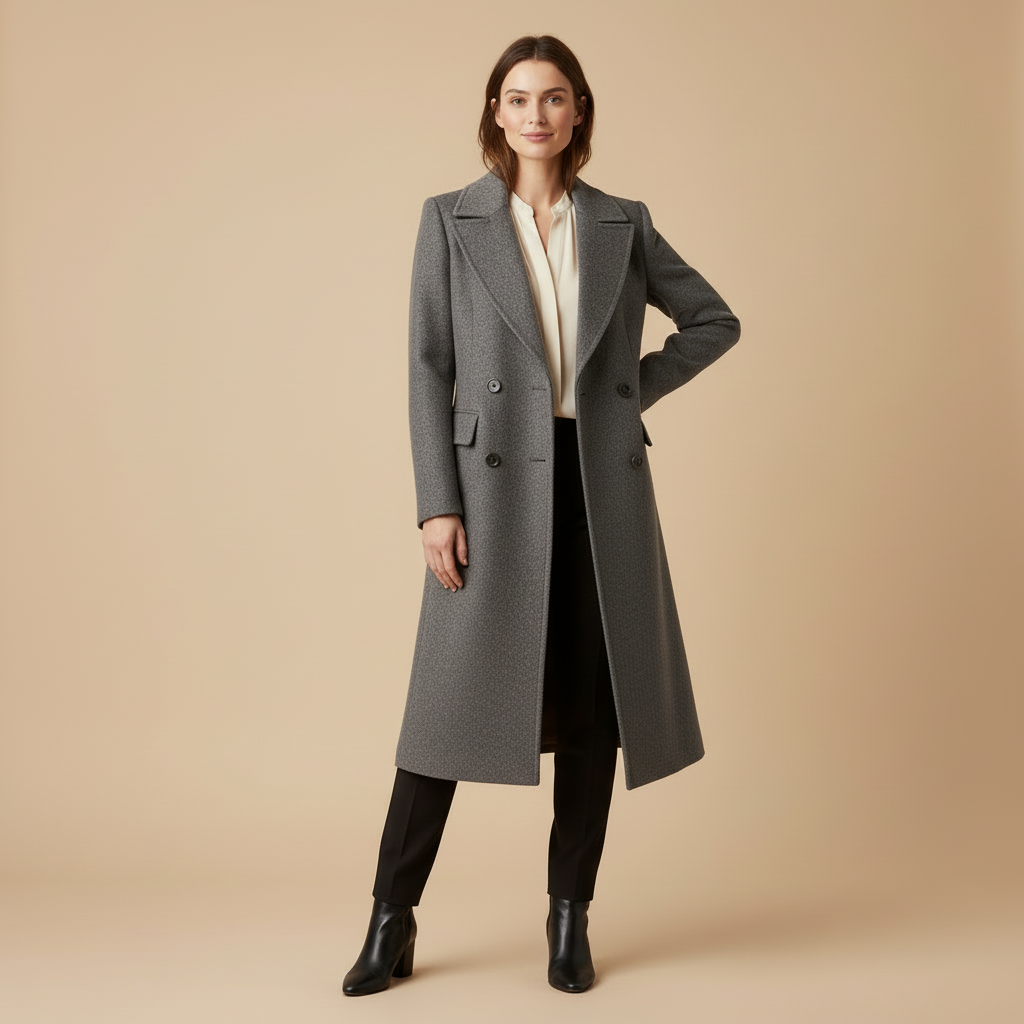Mila - Manteau En Laine Ajusté