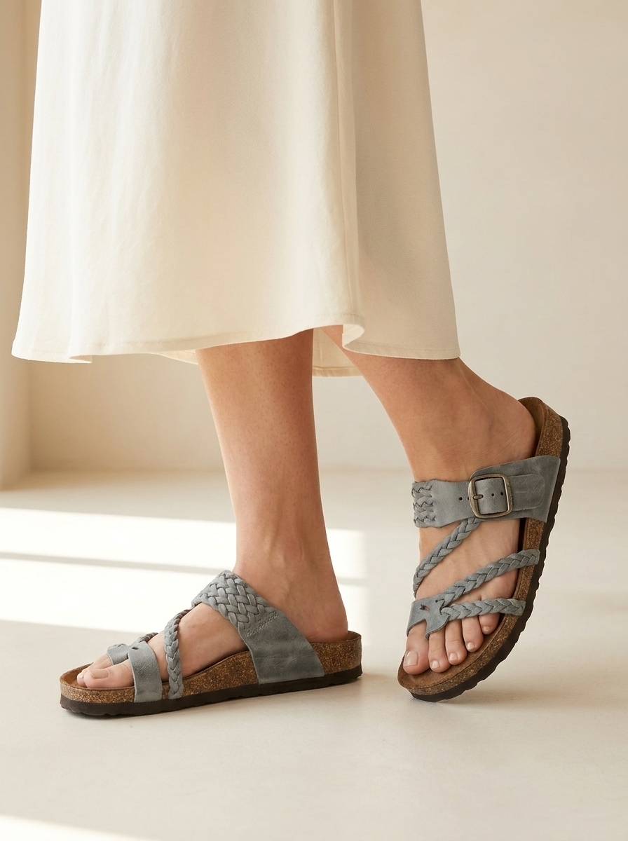 Violetta | Sandales Tressées Avec Boucle Réglable