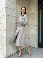 Colette | Trench Élégant Ceinturé à Double Boutonnage