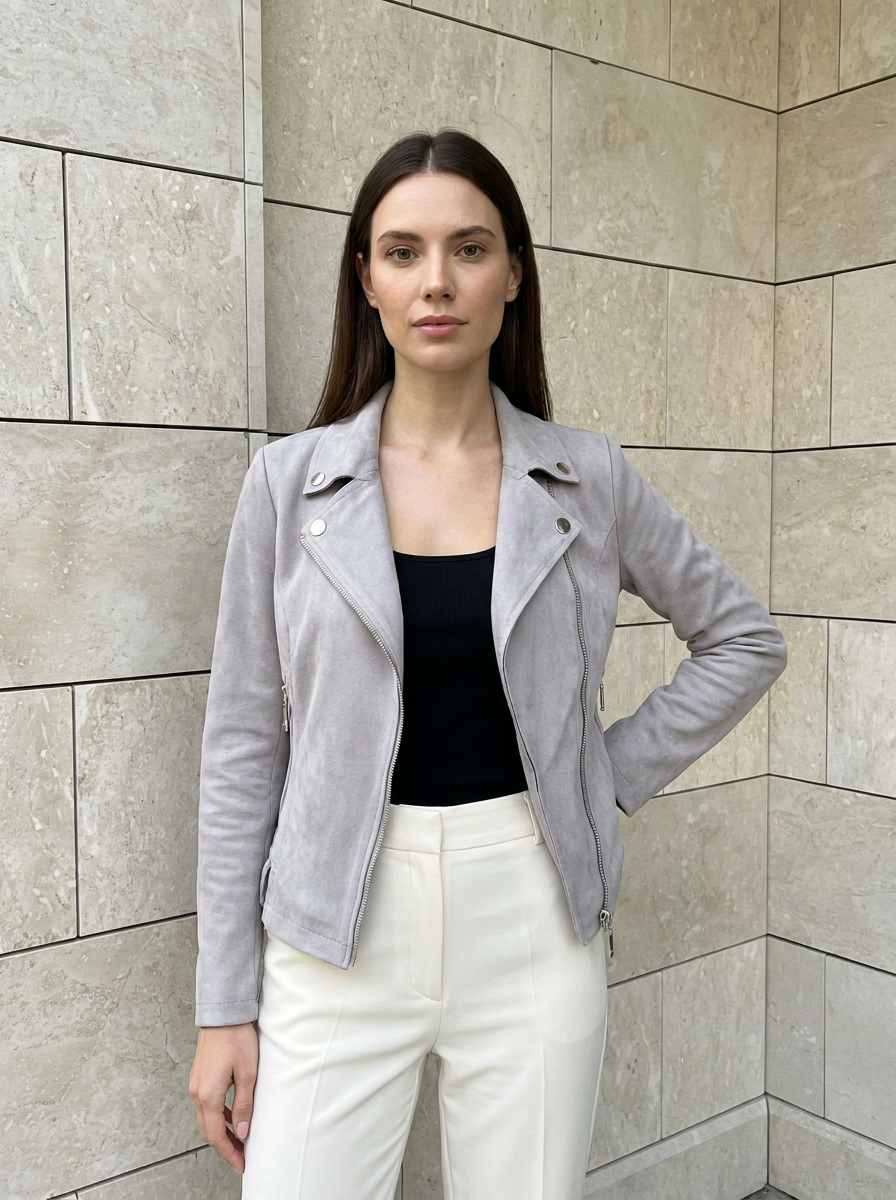 Amélia | Veste Biker Cintrée
