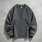 Océane | Cardigan Oversize Zippé en Maille Épaisse