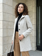 Léonie | Manteau Mi-Long Boutonné