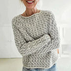 Delphine | Pull Col Bateau en Tricot Texturé