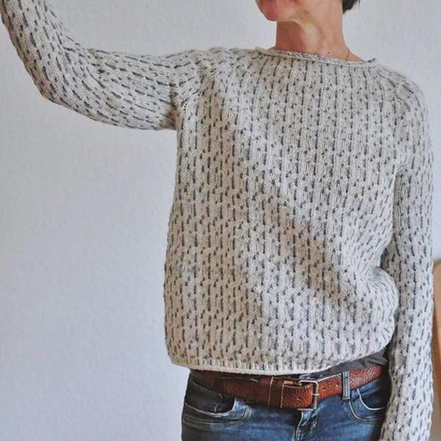 Delphine | Pull Col Bateau en Tricot Texturé