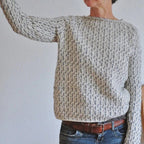 Delphine | Pull Col Bateau en Tricot Texturé