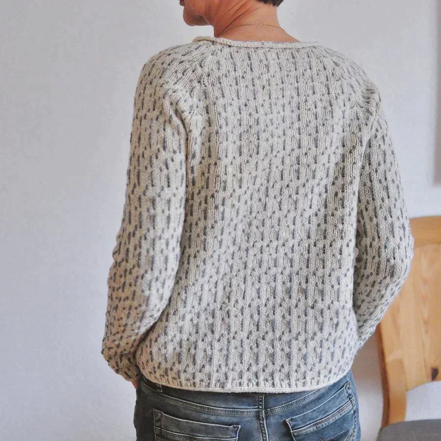 Delphine | Pull Col Bateau en Tricot Texturé