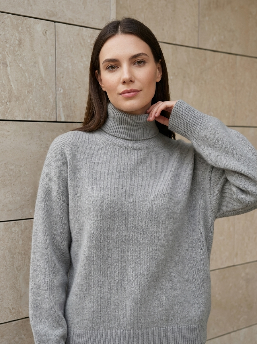 Élodie | Pull Col Roulé Oversize