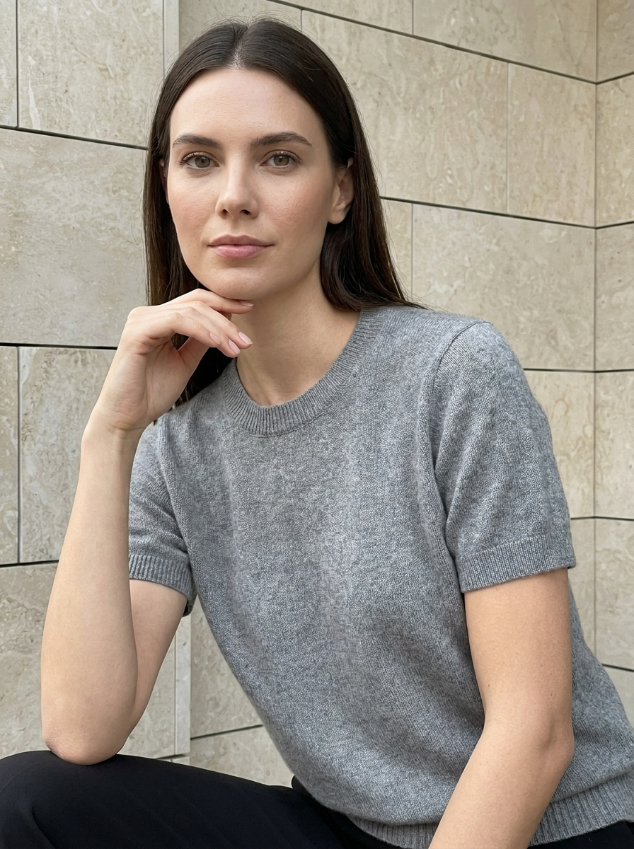 Clara | Pull Léger en Maille à Manches Courtes