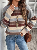 Louison | Pull Rayé Col Rond Coupe Ample