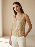 Aurelia | Top à Paillettes Élégant