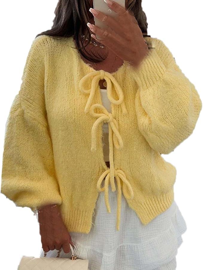 Léonie | Cardigan À Nouer