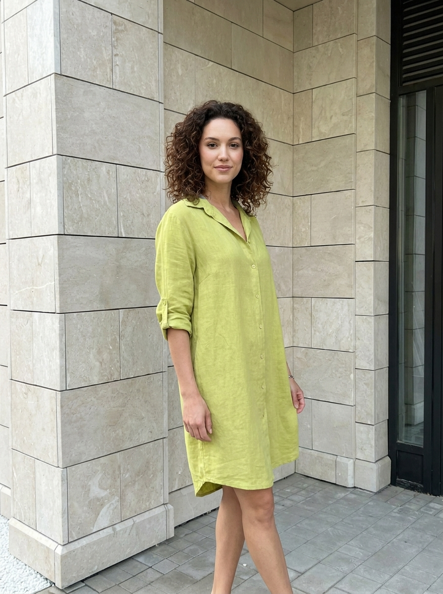 Élodie | Robe Chemise Fluide