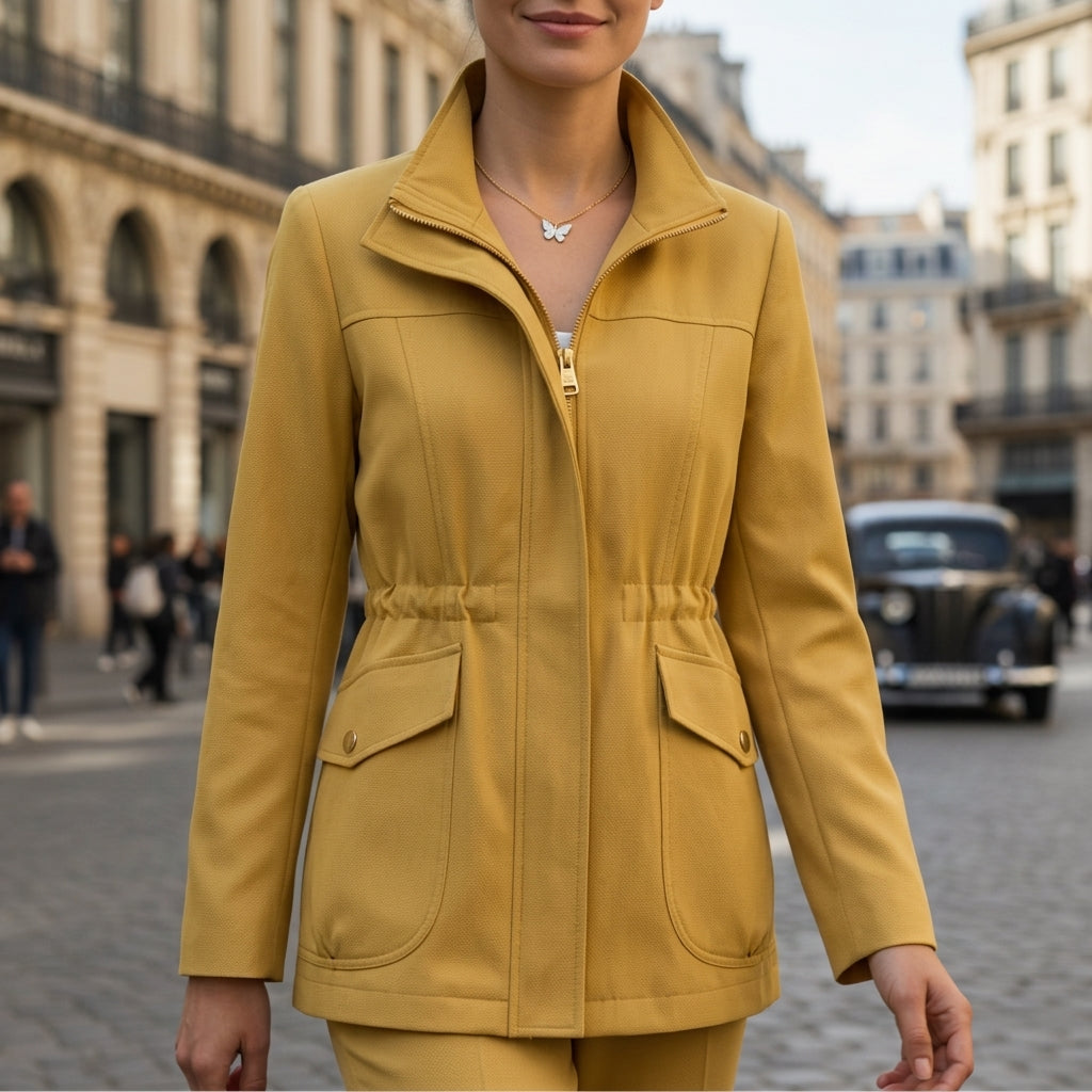 Valentine | Veste Zippée Cintrée en Coton