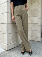 Camille | Pantalon Palazzo Taille Haute Élégant