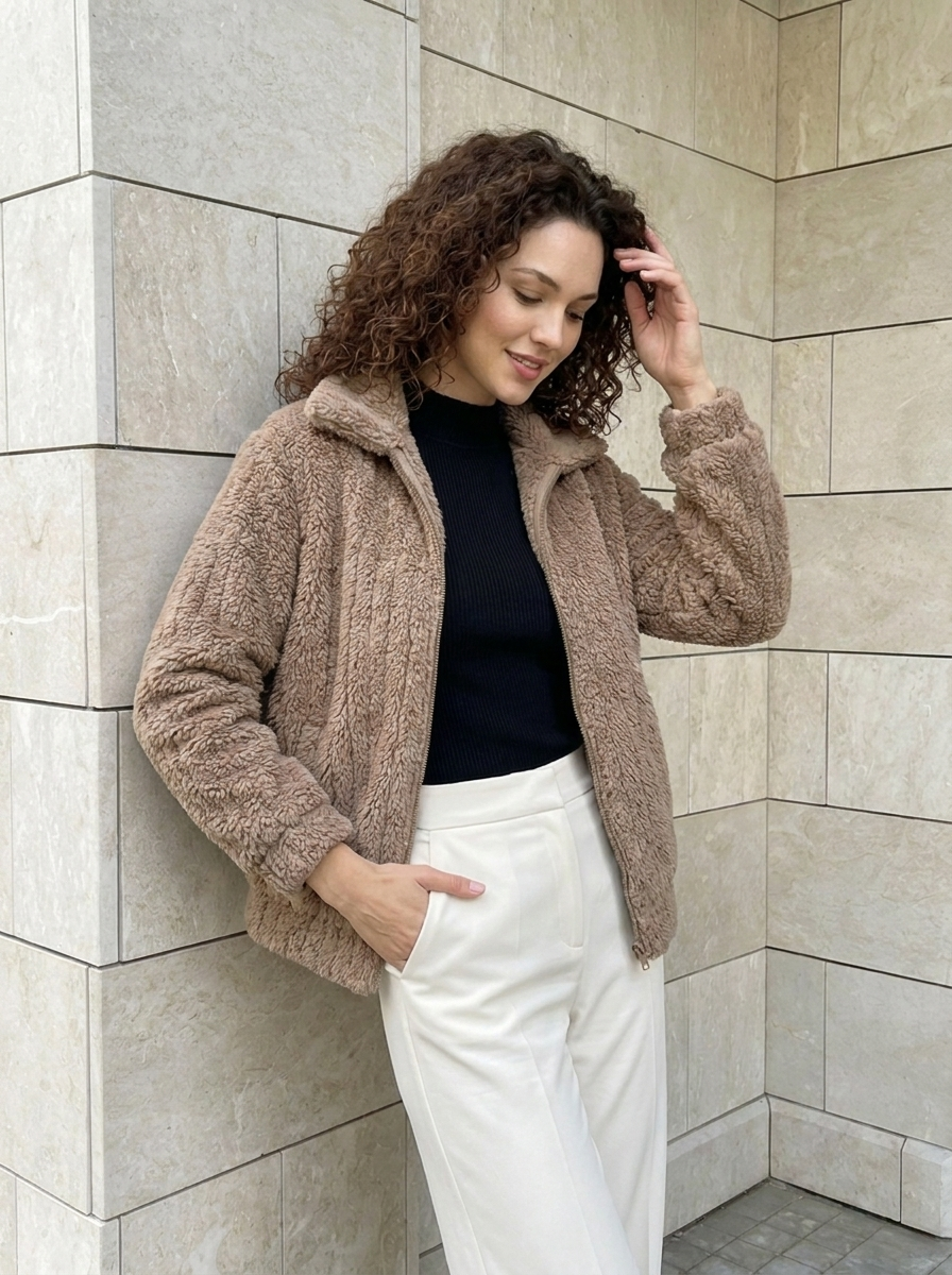 Noémie | Veste Polaire Zippée Douce