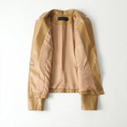 Valentine | Blazer en Cuir Boutonnage Simple