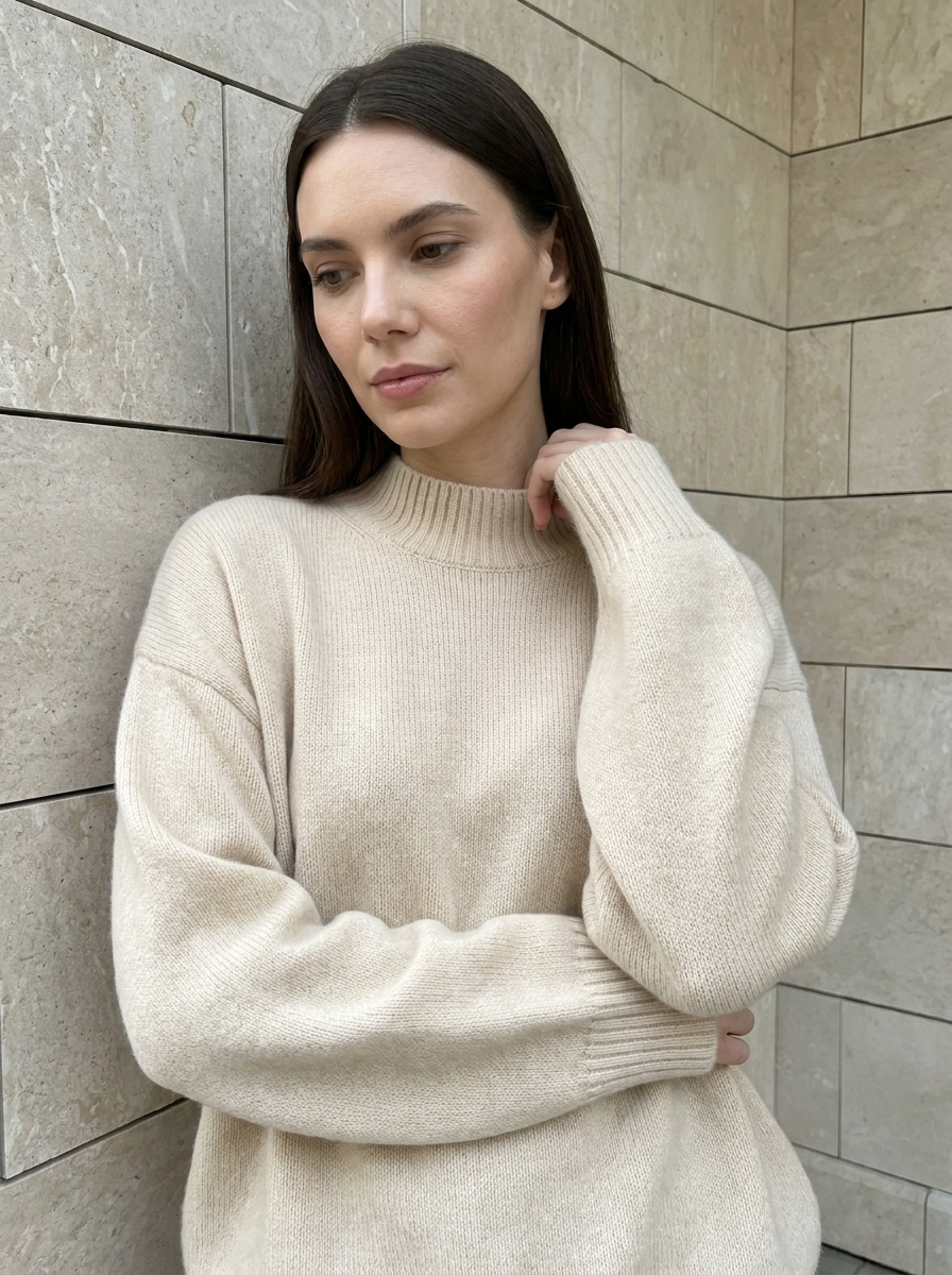 Élodie | Pull Col Roulé Oversize
