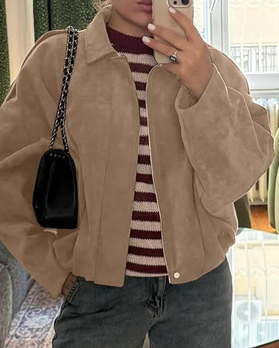 Arielle | Veste Bomber Suédine
