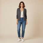 Celia - Cardigan Fin En Maille À Boutons