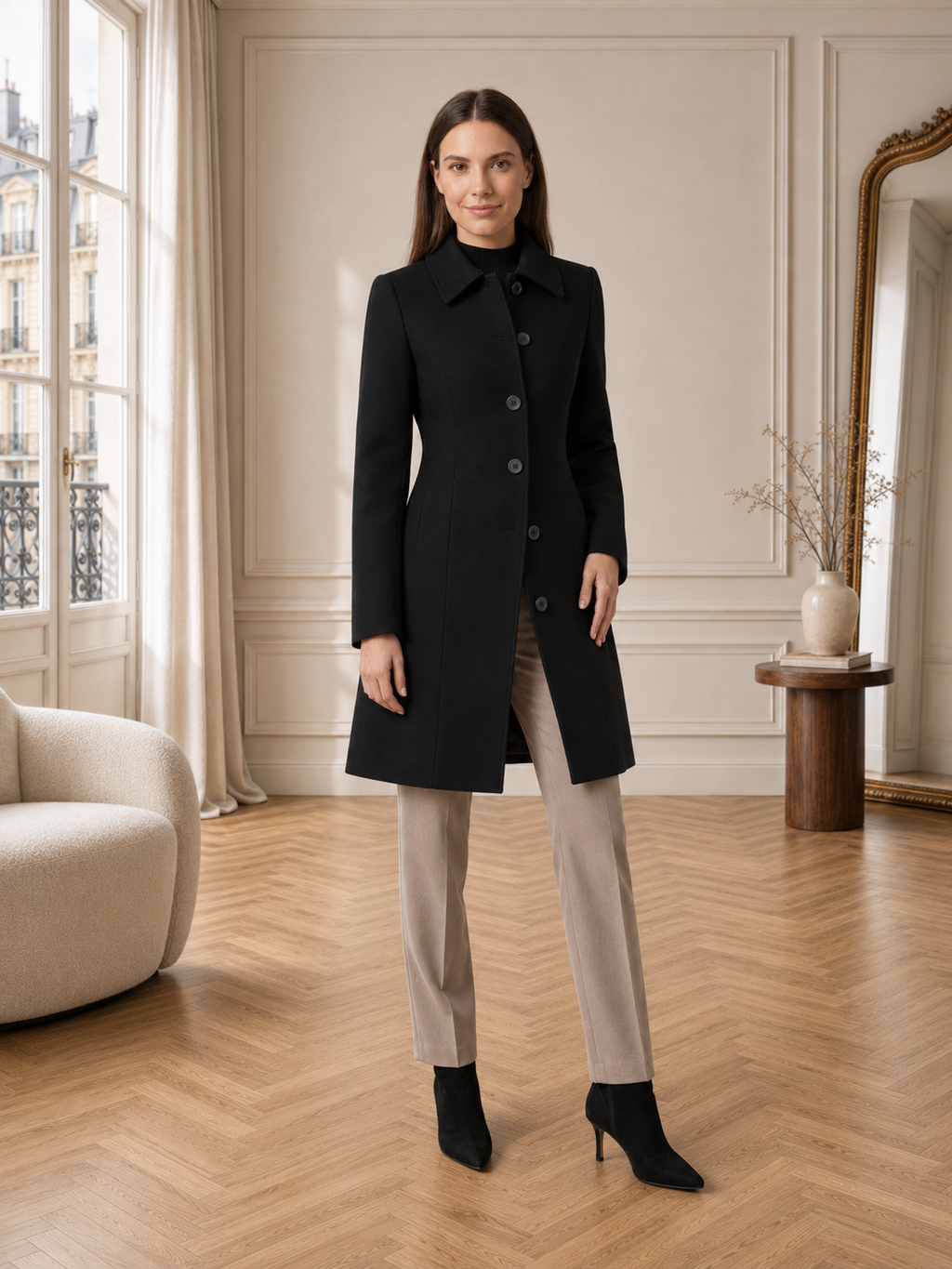 Élise | Manteau Court Cintré