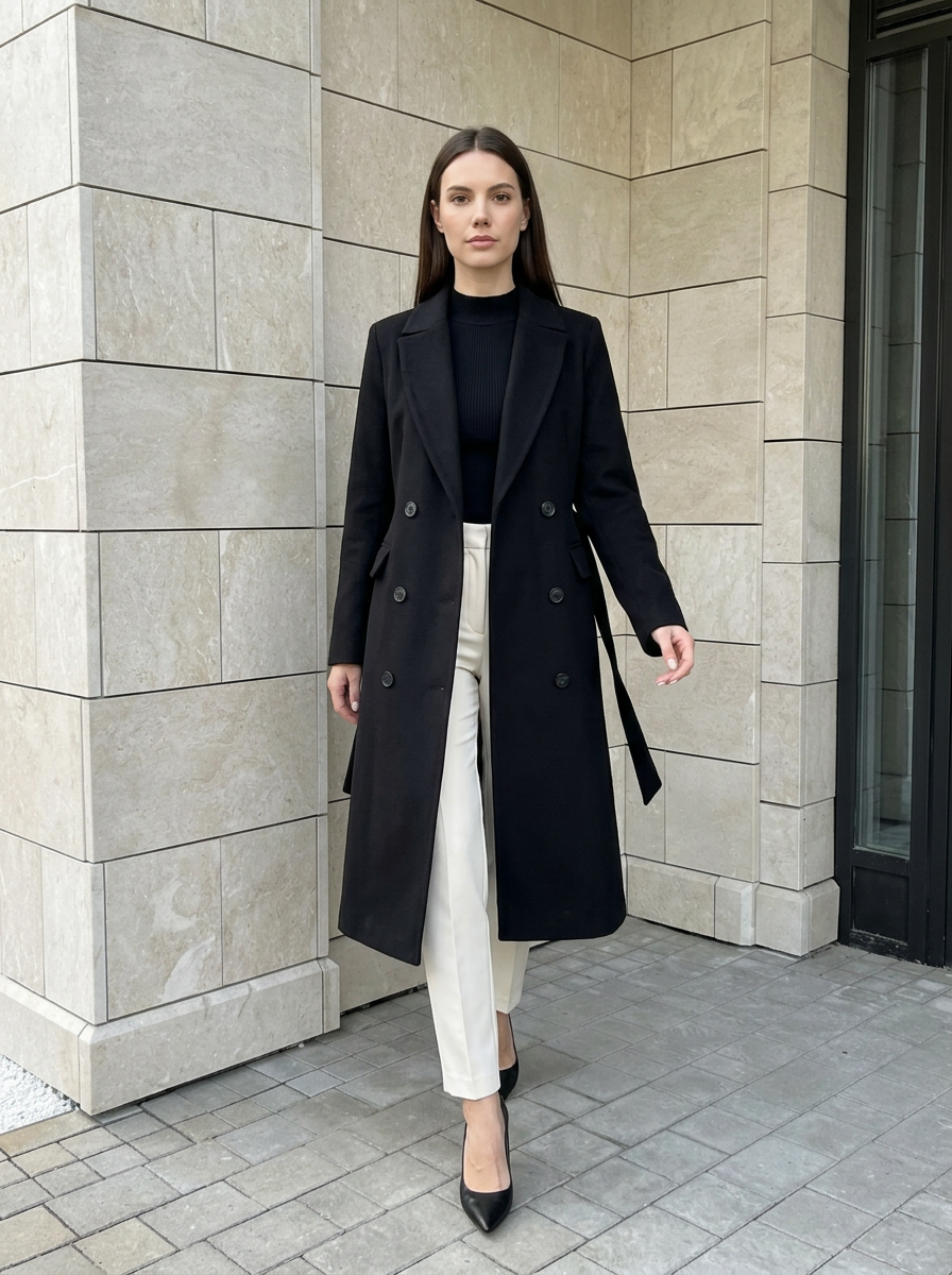 Elvire | Manteau Long Croisé