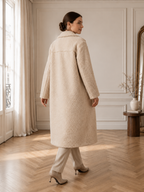 Alix | Manteau Long Effet Teddy