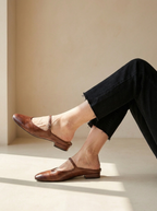 Vivienne | Mules En Cuir À Bride Mary Jane