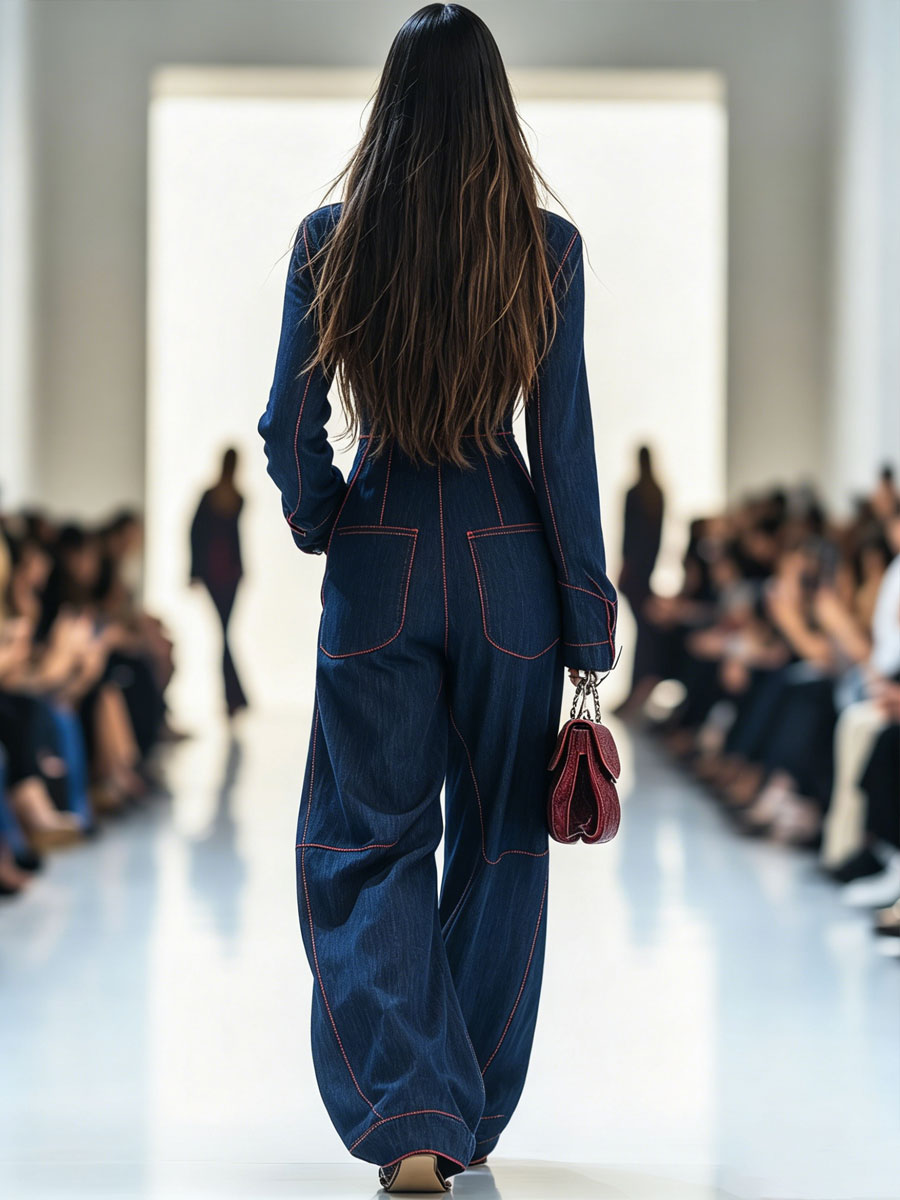 Solène | Combinaison Denim Femme