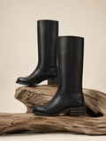Solène | Bottes Hautes En Cuir